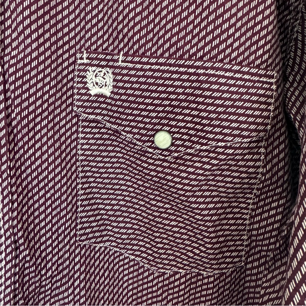 Cinch Western Shirt Relaxed Long Sleeve Pearl Snap SZ L - Picture 4 of 5